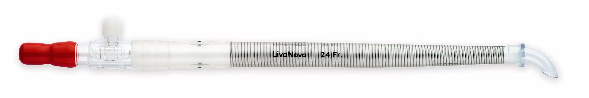 Arterial Cannulae, PureFlex, Curved Tip, With Suture Flange, Wire-reinforced Tubing, 20 Fr/6.5 mm, RA20-2BB image
