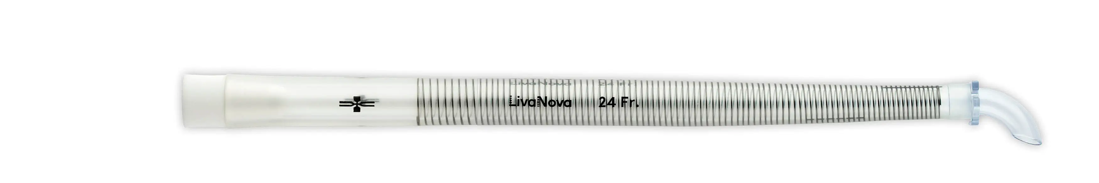 Arterial Cannulae, PureFlex, Curved Tip, With Suture Flange, Wire-reinforced Tubing, 22 Fr/ 7.3 mm, RA22-2BP image