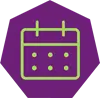 Icon of a calendar